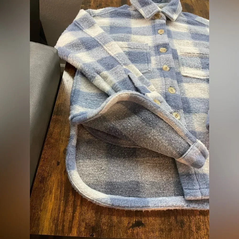 Fuzzyflannel Sherpa Button Down Coat - image 4